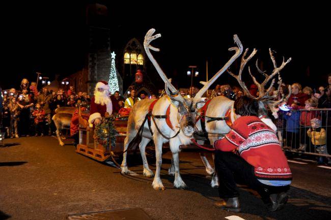 Usk Reindeer Parade